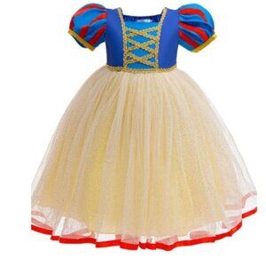 Princess Snow White Dress Girls Halloween Costume